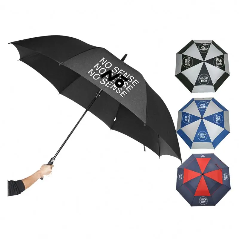 Hot Selling Promotional Overall Photo Printed Straight Style Fiberglass Golf Umbrella With Logo Prints Custom