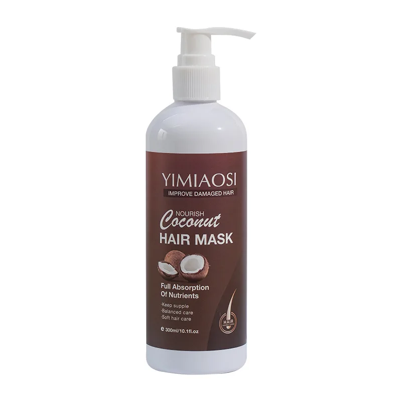 Organic Professional Coconut Hair Mask Repair 300ml Nourishing Conditioner Collagen Repair Hair Mask Treatments