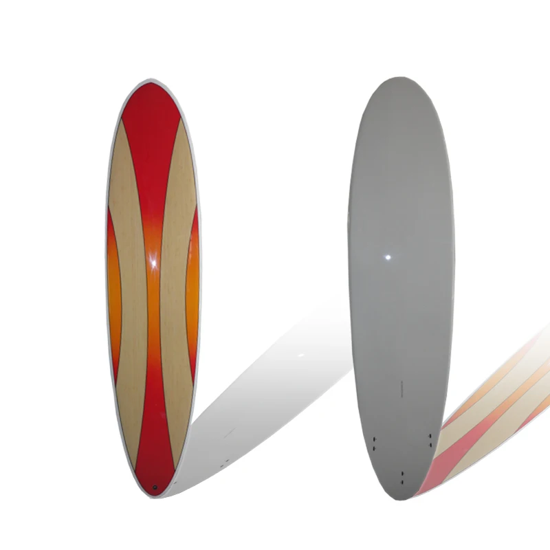 Wood Veneer Epoxy Surfboards Made in China Wooden Fish Tail Surf Board