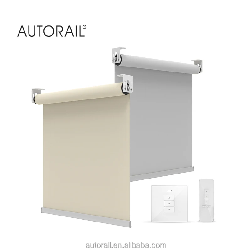 Custom made stick on roller blind mechanism