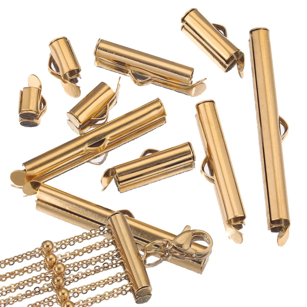 Застежка-слайдер из нержавеющей стали Hobbyworker A0501 для изготовления ювелирных изделий своими руками