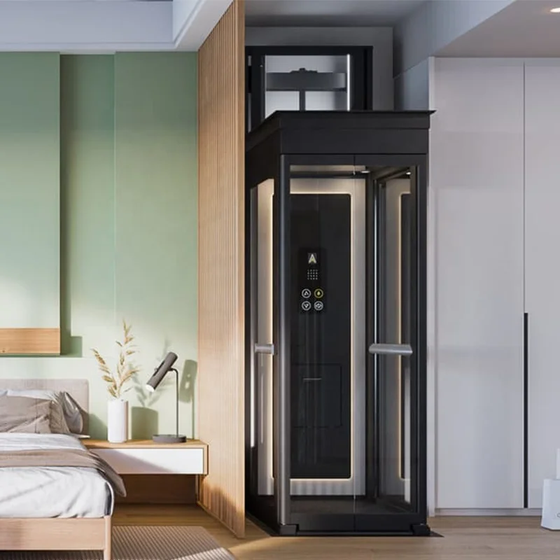 Modern Passenger Elevator for Residential & Hotel Use Safe with Private AC & Hydraulic Drives Floors 2-5 for Villas