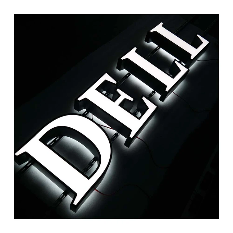 Custom Signage Led Outdoor Advertising Logo Companies Frontlit Backlit Letter Sign Board Design Logo