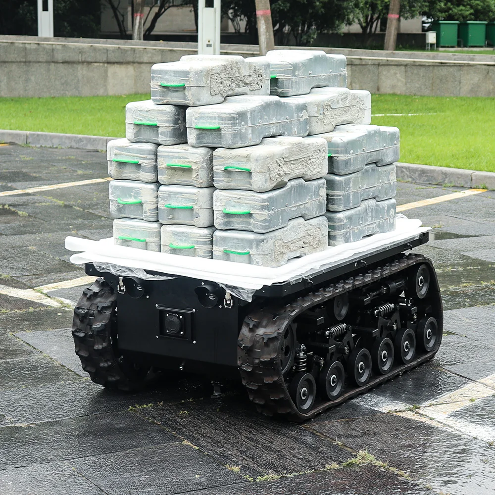TinS-12E гусеничный беспилотный транспортный автомобиль большой нагрузки