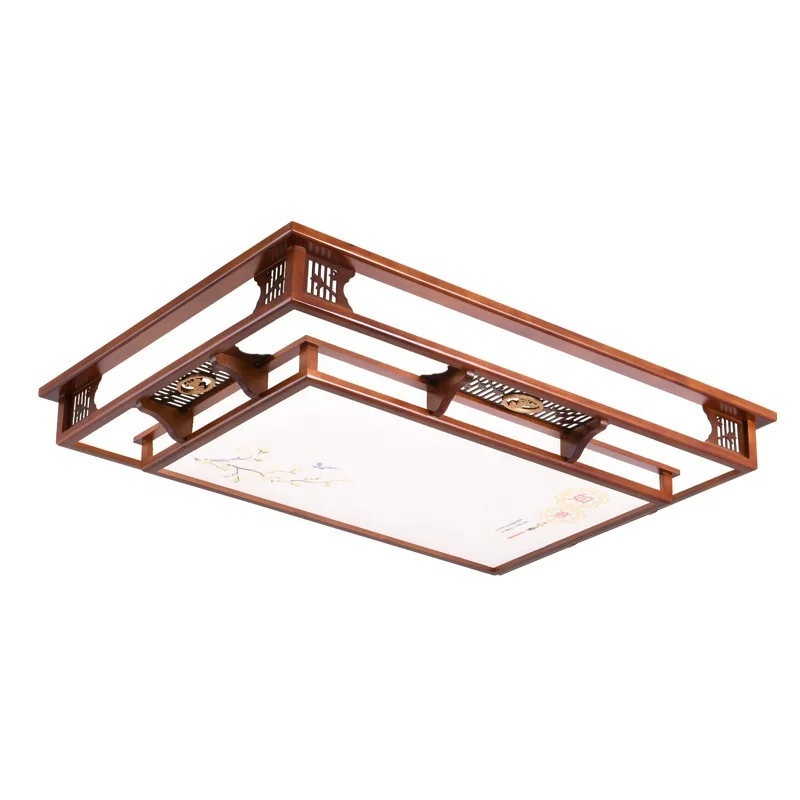 New Chinese style ceiling lamp living room lamp bedroom elegant Chinese style atmosphere solid wood lamps and lanterns