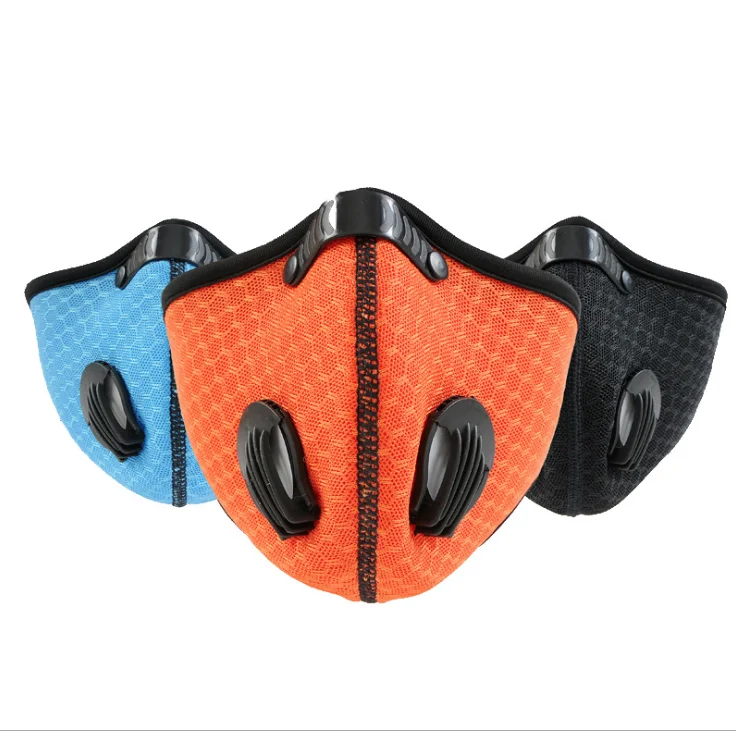 2020 New Carbon Filter Pm2.5 Running Mask Motorcycle Half Face Mask Smart Mask