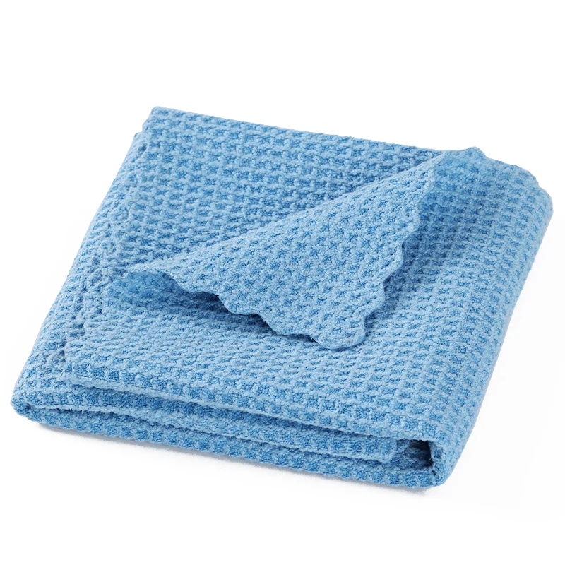 wholesale Korean Microfiber Cleaning Cloth Waffle Weave Detailing Car Care Product Washing and Cleaning Towels for Car