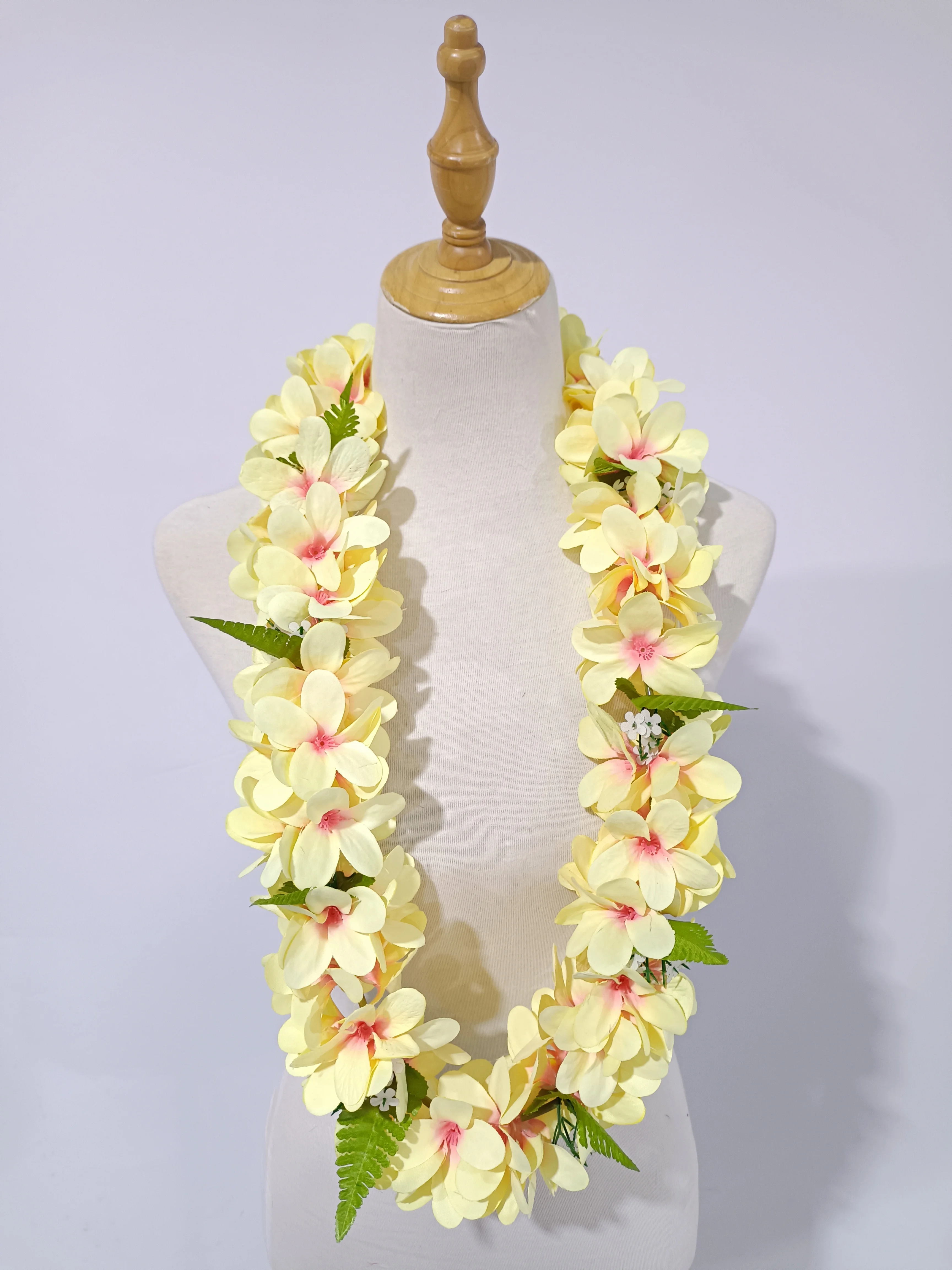 Artificial Silk Plumeria Lei KN-hl007s Hawaii Hula Dancer Tropical Flower Party Woman Necklace Floral Wedding Wreath