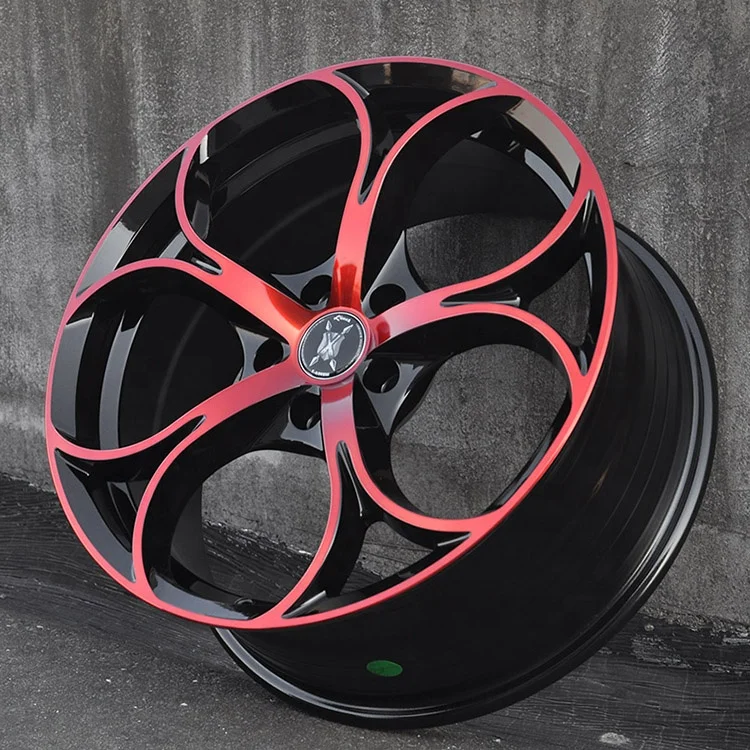 Long Operation Life Good Quality Red Casting Rims Alloy Wheels 17 18 Inch for Cars