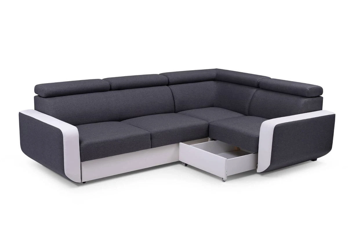 Light luxury corner couch ,China factory directly price L shaped sofas furniture Storage sofa set
