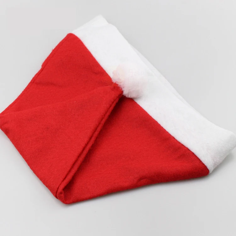 Custom design door window christmas santa claus hat cap curtain