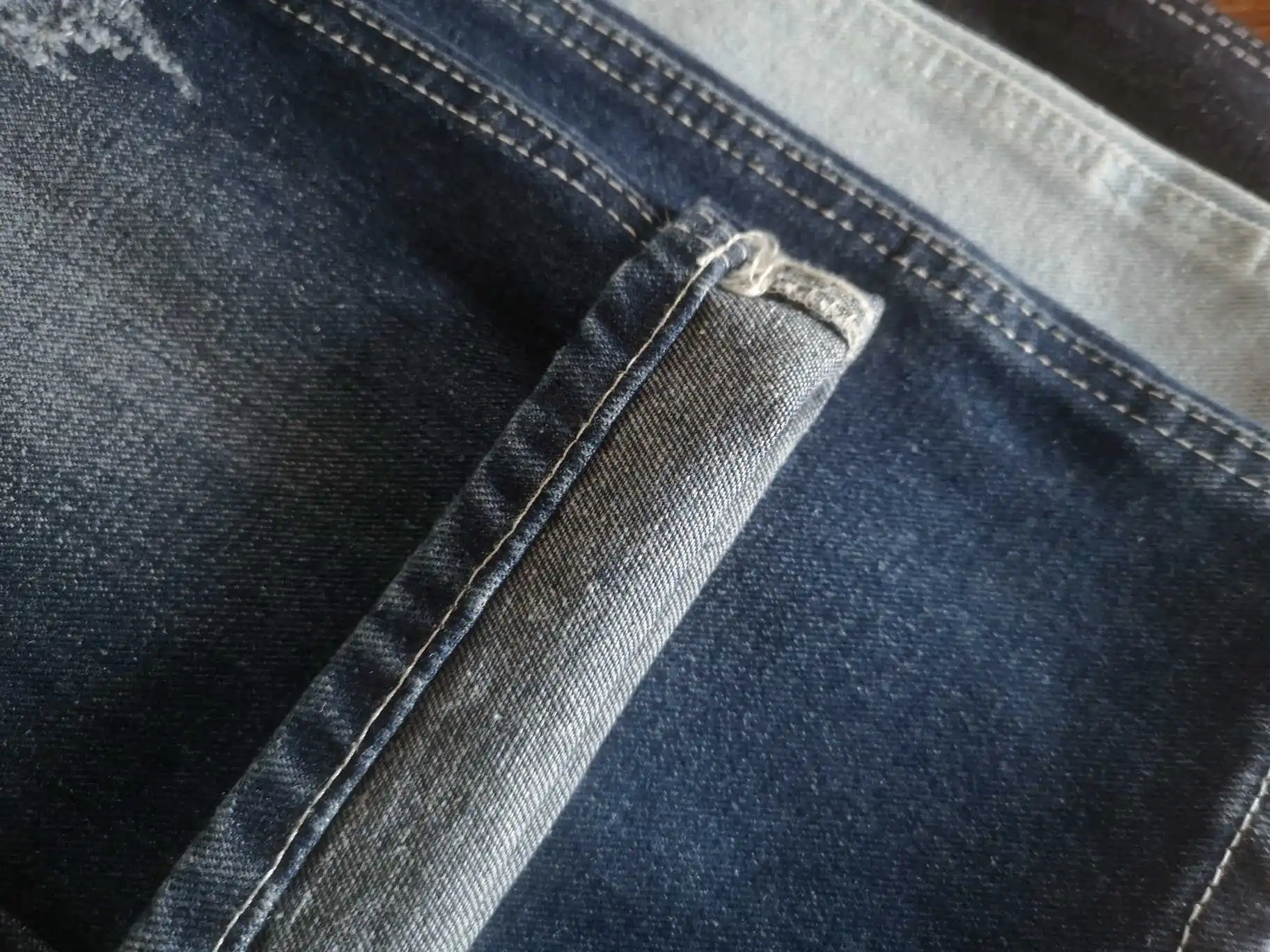 2489 Cheap price cost-effective OE non stretch cotton polyester woven twill denim fabric wholesale