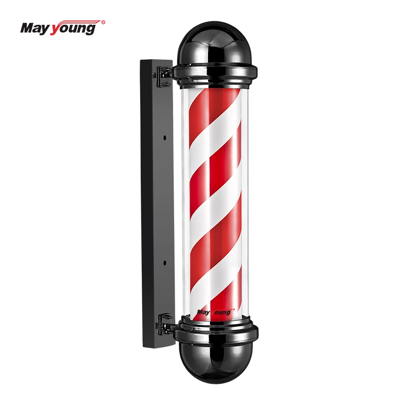 Wholesale black and white barber pole lamp barber shop pole