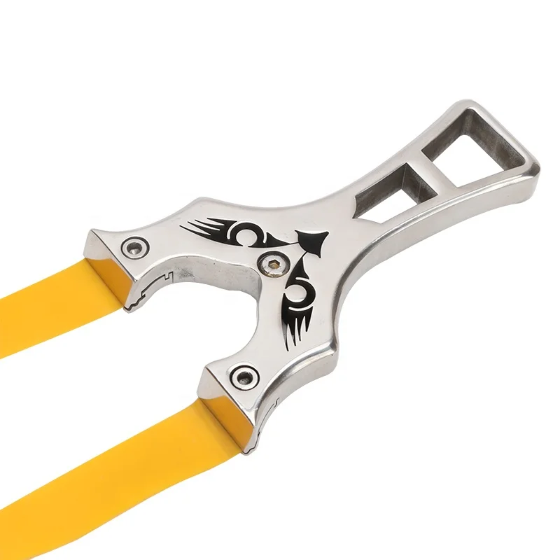 Professional hunting stainless steel Slingshot is novel and powerful. It is used for shooting and hunting