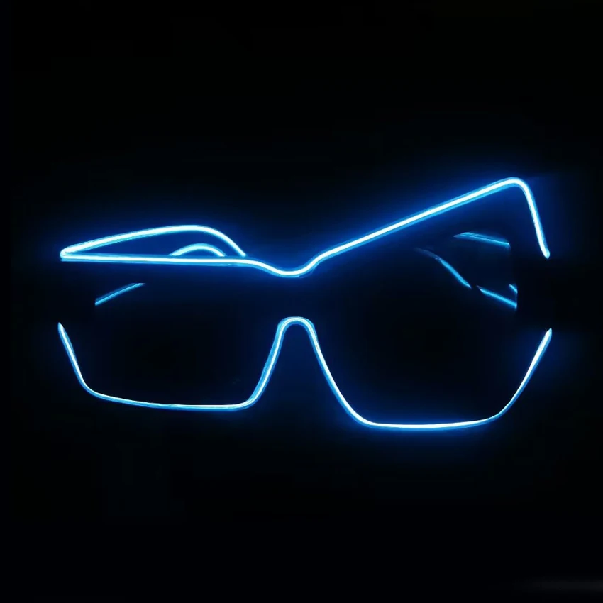 Glowing in Dark EL Glasses LED Light up Glasses for Party Decorations and Gifts