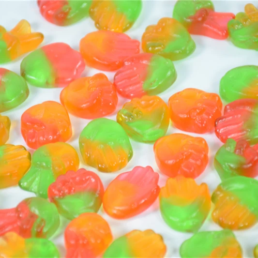New Finger Posture Shaped Sour Sweet Fruit Bulk Gummies Juice Mix Gummy Candy Healthy Snacks Vitamin C Fruit Flavor Gummy Candy