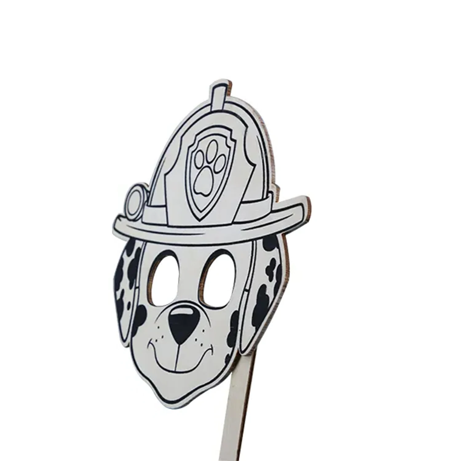 Unfinished 3mm Thick Wood Animal Masks for Kids Laser Cut and Polished Craft for Home Decor and Art Cut-Out Model
