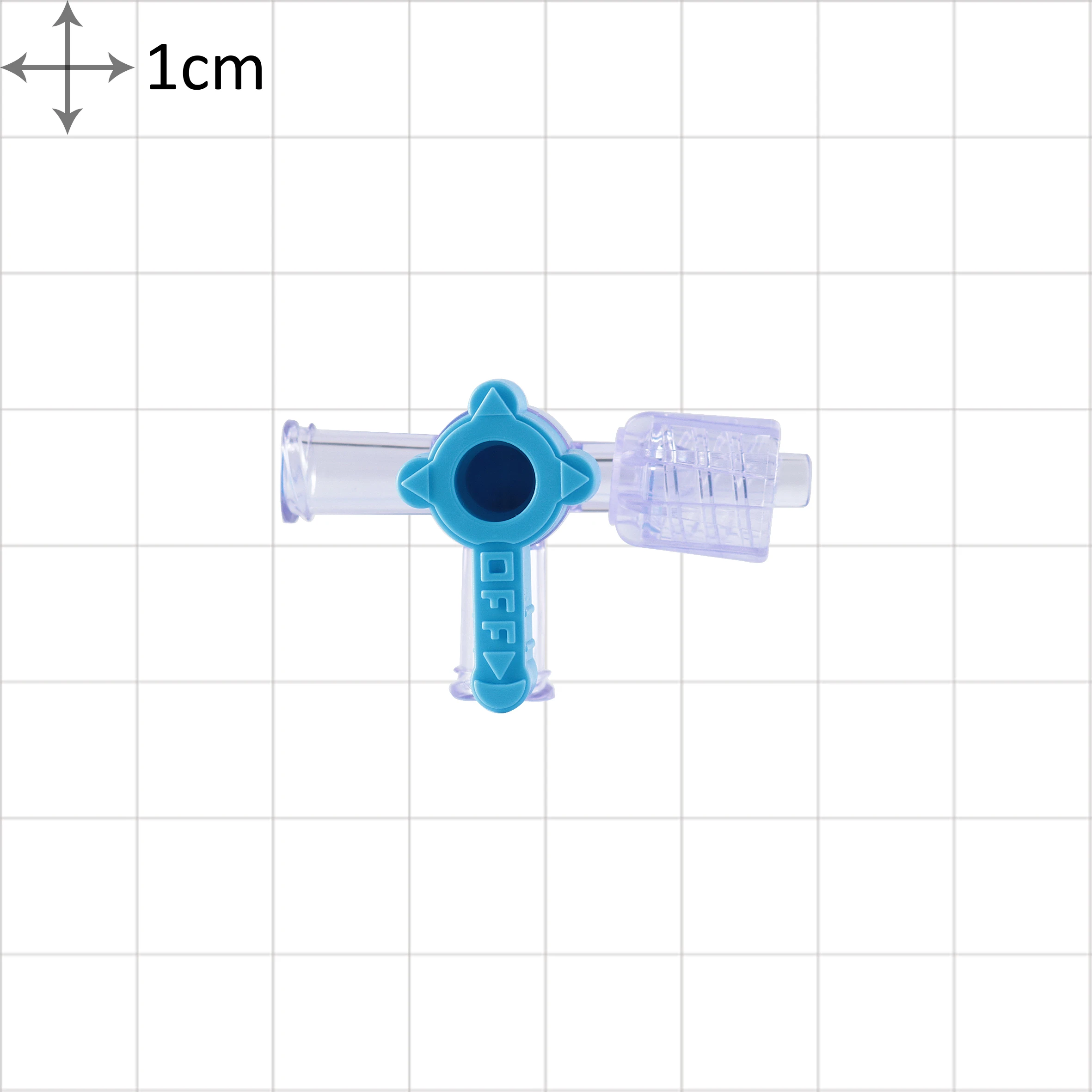 300PSI Silicone Rubber Rotating Male Luer Lock Three Way Stopcocks For Extension Tube NO.33009