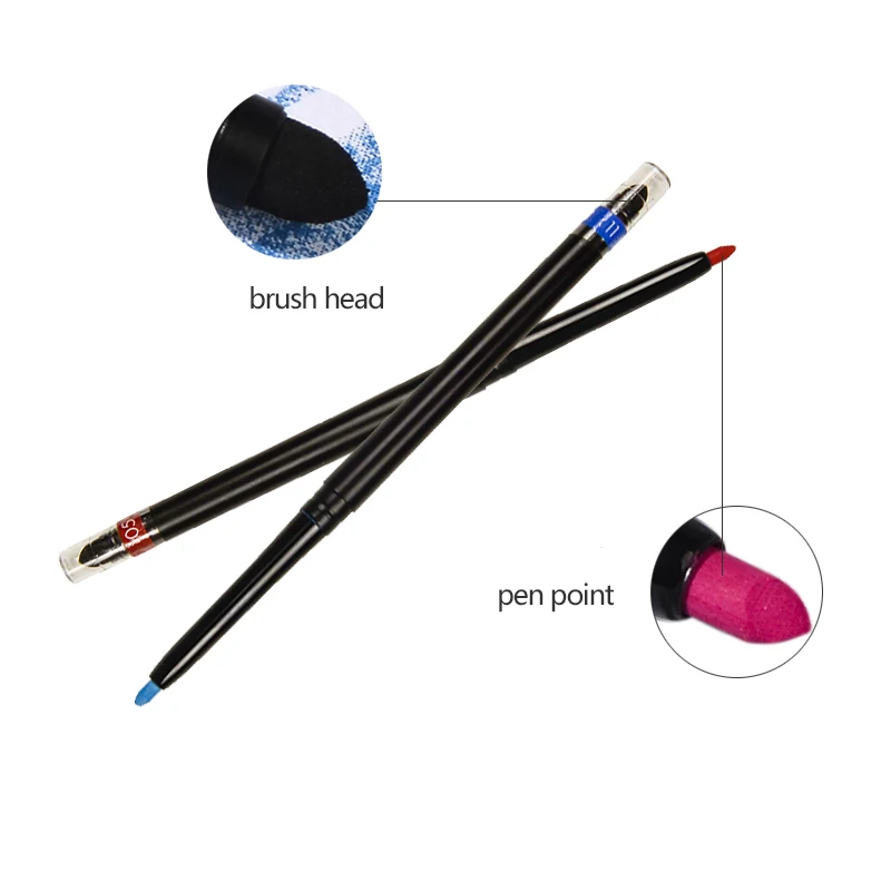 High quality water based durable UV neon colored eyeliner 3 in1 retractable waterproof vegetarian white and multi color eyeliner
