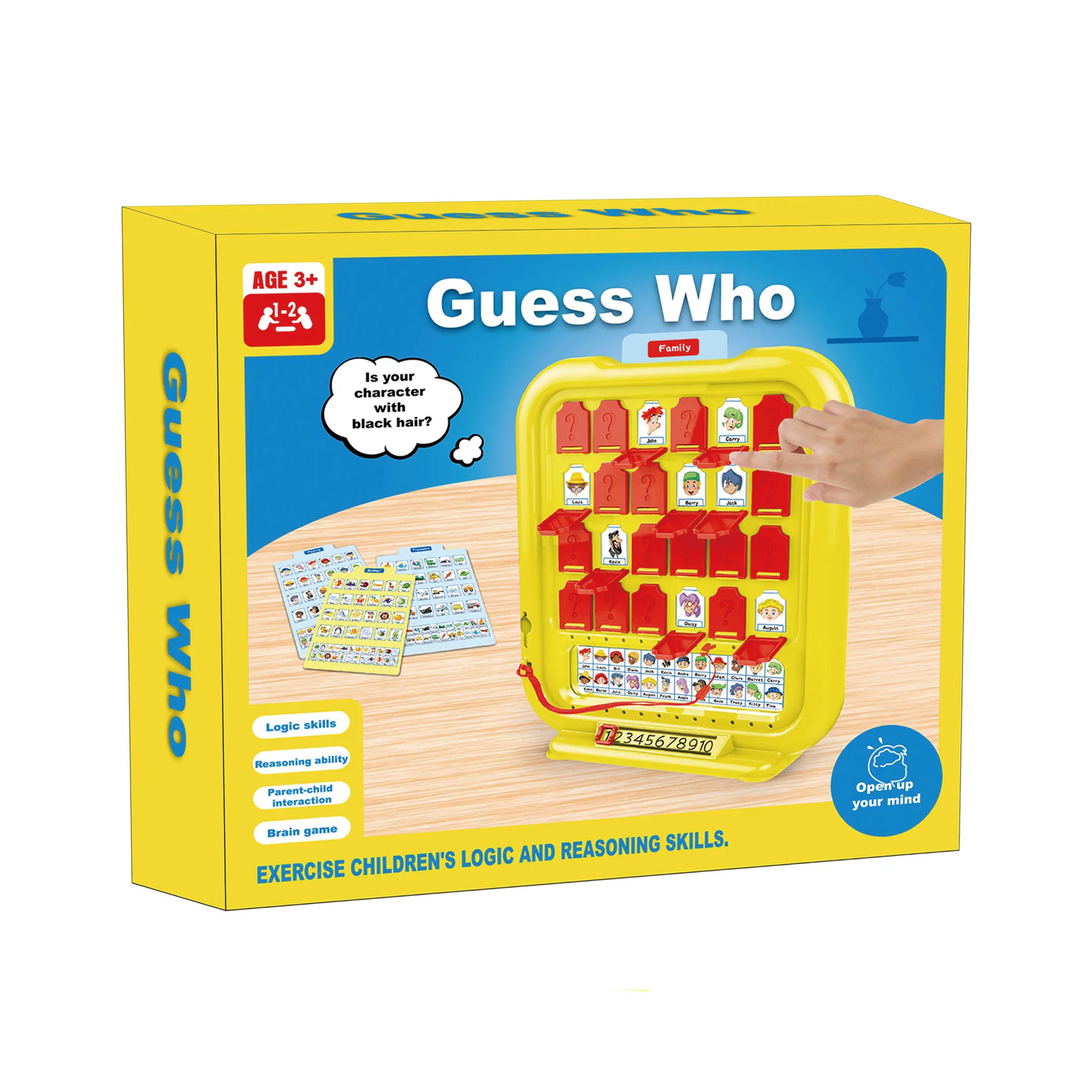 Classic family party playing Guessing People Characters kids adult who is it board game
