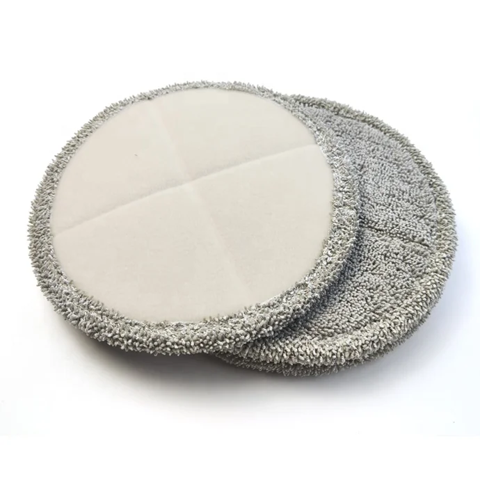 21.5cm Microfiber Round Mop Pad for Cleaning Equipment, Circle Mop Pad Cloth