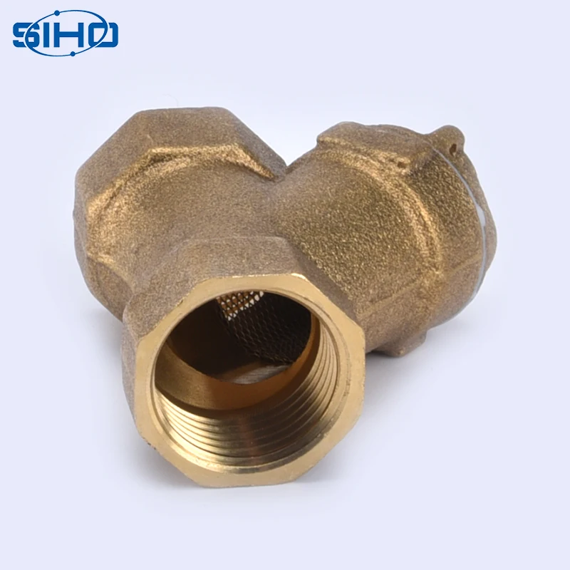 Yuhuan Y Tape Strainer Filter Valve Manufacturer Different Sizes Brass Thread Standard Water Normal Temperature Brass Color Ball