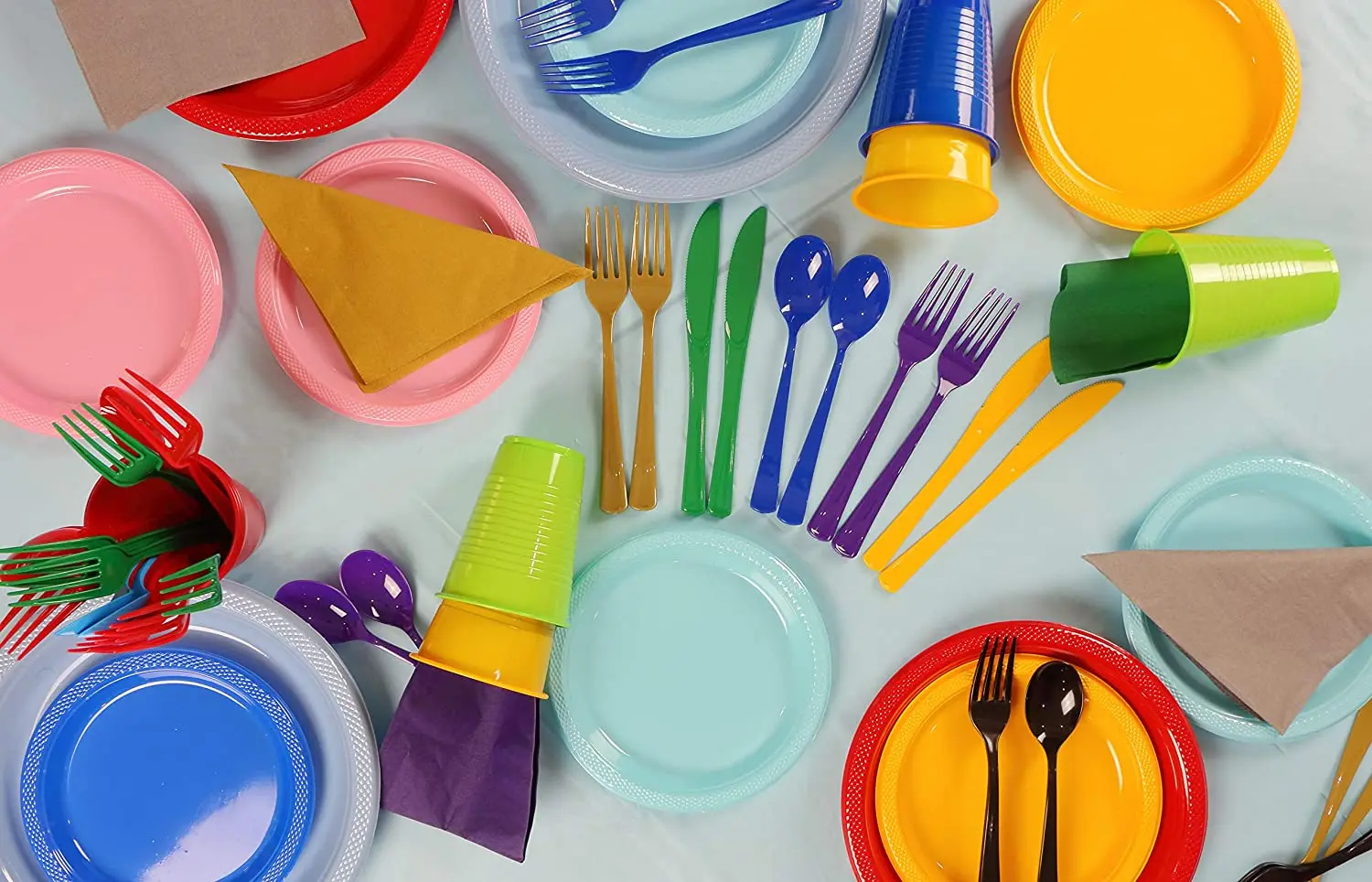Reusable Plastic Plate For Parties Orange Recyclable Dessert Salad Blister Plates Dinner Party Plates For All Occasions