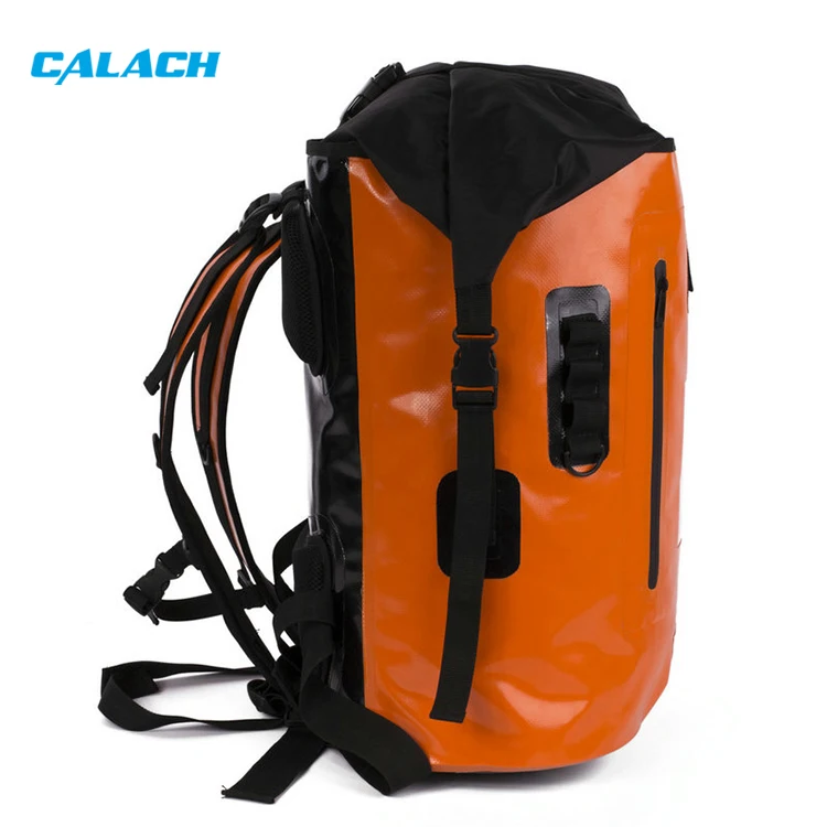 Custom logo 35l 500d pvc tarpaulin sports waterproof heavy duty 420d tpu dry bag backpack for outdoor camping