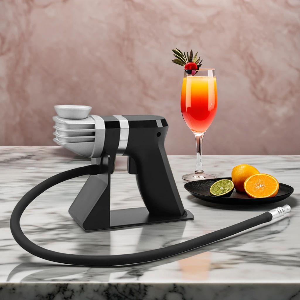 Battery Charging Smoke Gun Bubble Gun For Cocktail Drinks Whiskey Handheld Smoked with Smoking Wood Chips