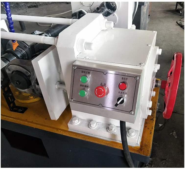 cheap small automatic pipe rod steel screw rebar thread rolling threading machines with tube 25