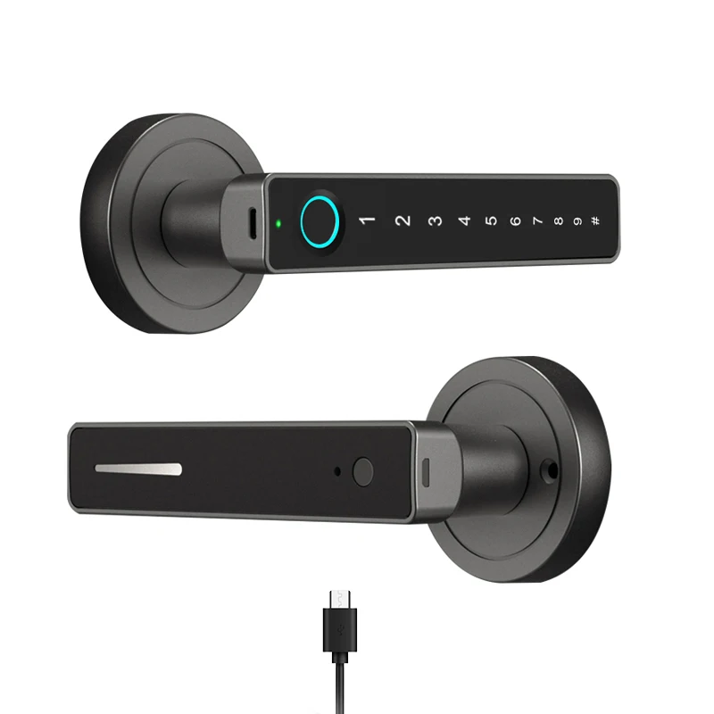 Smart Lock Door Security Intelligent Fingerprint Front Door Lock Set Keyless Entry with Deadbolt Home Hotel Door Lock