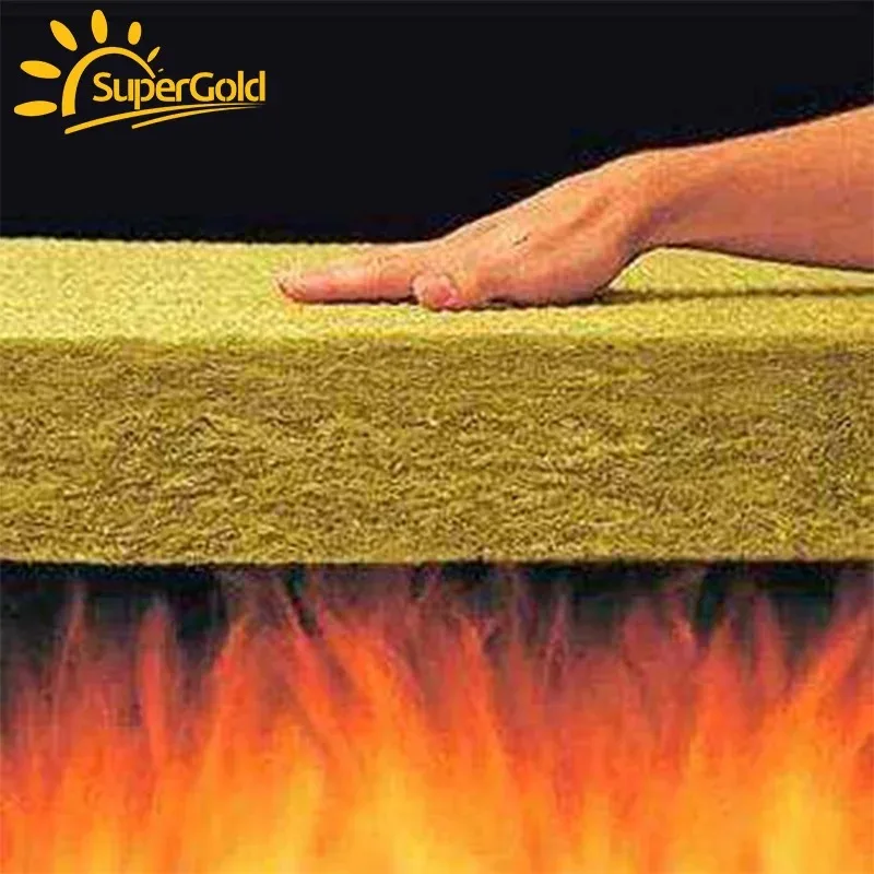 SuperGold building materials fireproof rock wool board 150mm 100kg/m3 rock wool for construction