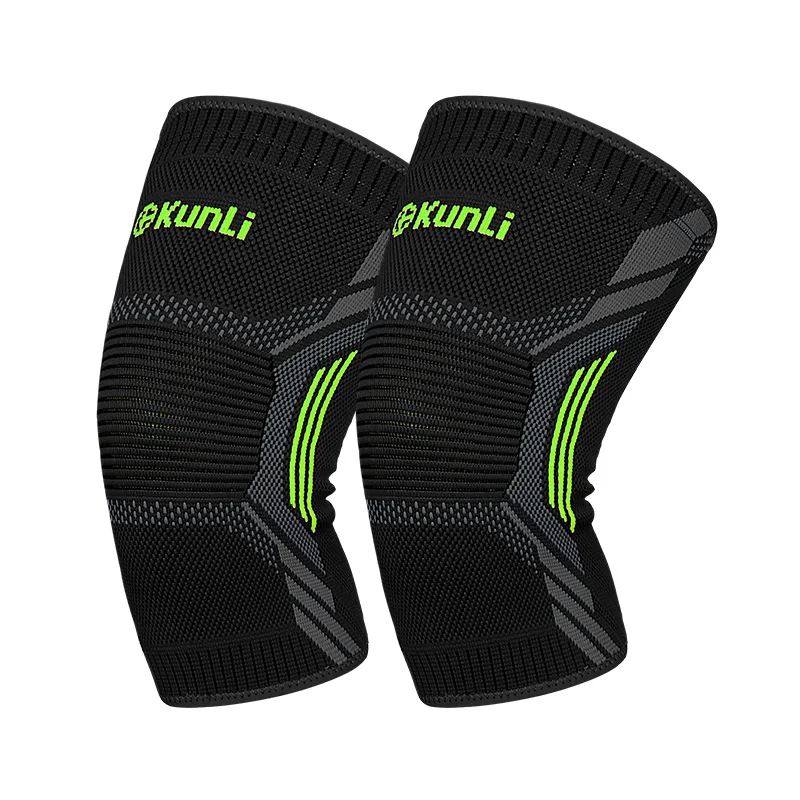 Professional Elastic Knee Protector Support Sleeves Anti Slip Volleyball Kneepads Compression Sports Knee Brace