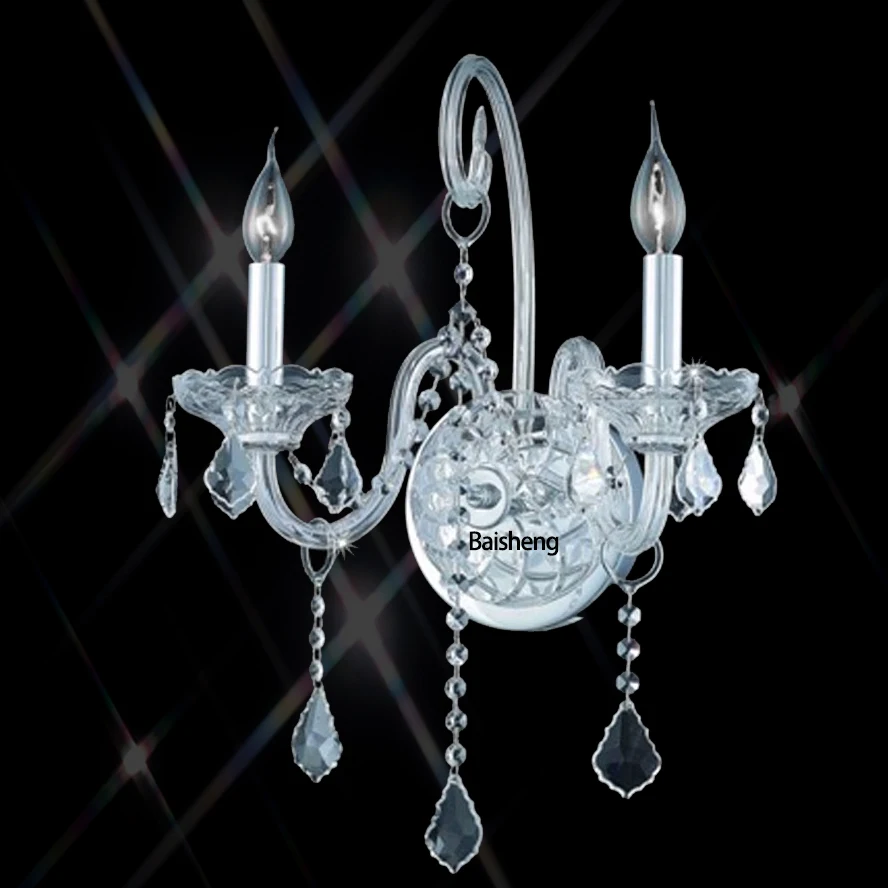 Классическое простое современное винтажное настенное бра в стиле ретро, Хрустальное стекло для домашнего декора, украшение для отеля