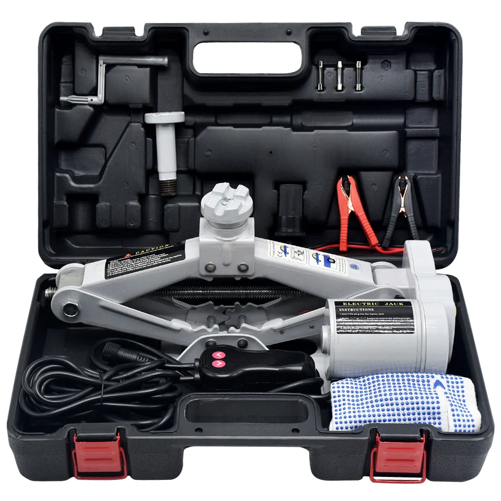 Лидер продаж 12 вольт 2 т 42 см Электрический scissor jack с шестигранной головкой