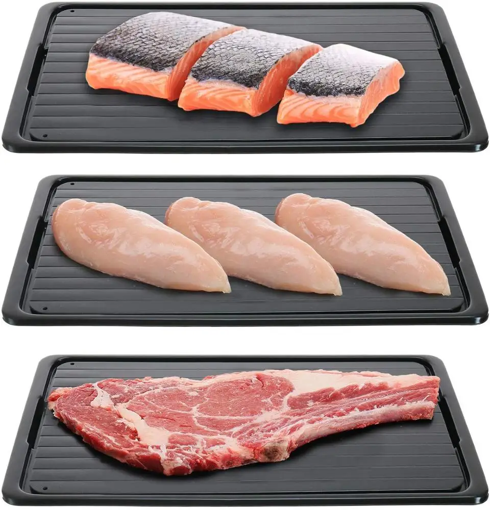 Defrosting Tray Frozen Food Rapid Thawing Plate For Fast Quick Rapid Meat, No Electricity Food rapid defrost thawing meat