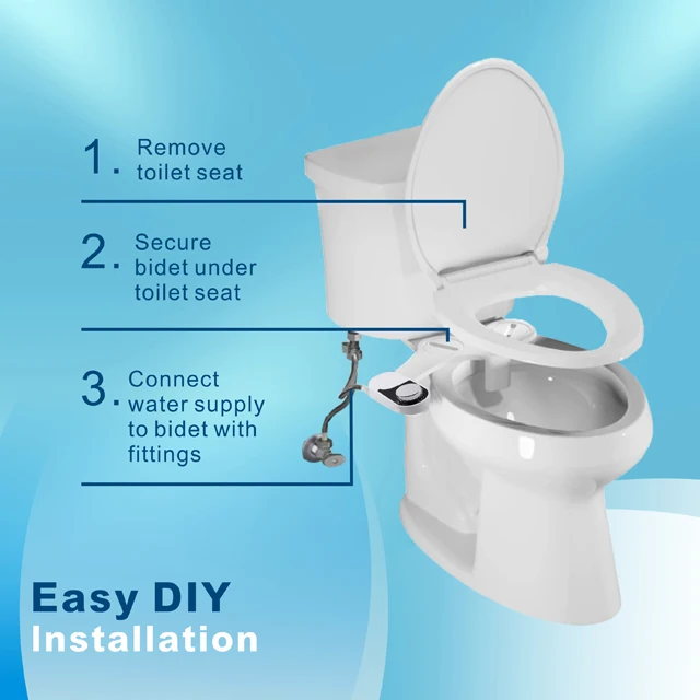 New Design non electric bidet toilet attachment toilet bidet attach  Cold Water Combined Toilet and Bidet Attachable