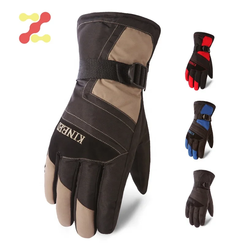 Мужские лыжные водонепроницаемые перчатки для сноуборда катания на лыжах и