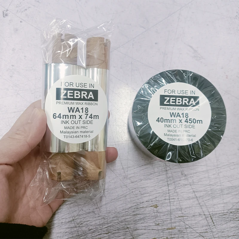 Printer 300 Mm 300M 55 X 300Meter 110X450 Thermal Transfer Wax Resin 55Mm Tto/Ttr Ribbon