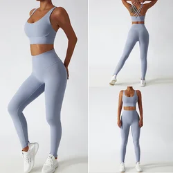 Новинка 2022, спортивная одежда Ropa Deportiva на одно плечо для фитнеса и тренировок, Женская Спортивная одежда для подтяжки бедер, йоги и активного отдыха, женские комплекты одежды для активного отдыха