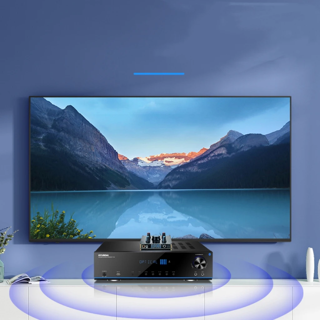 High-power Wireless Karaoke Anti-howling Power Amplifier HIFI Lossless Decoding ARC Fiber Coaxial 100W