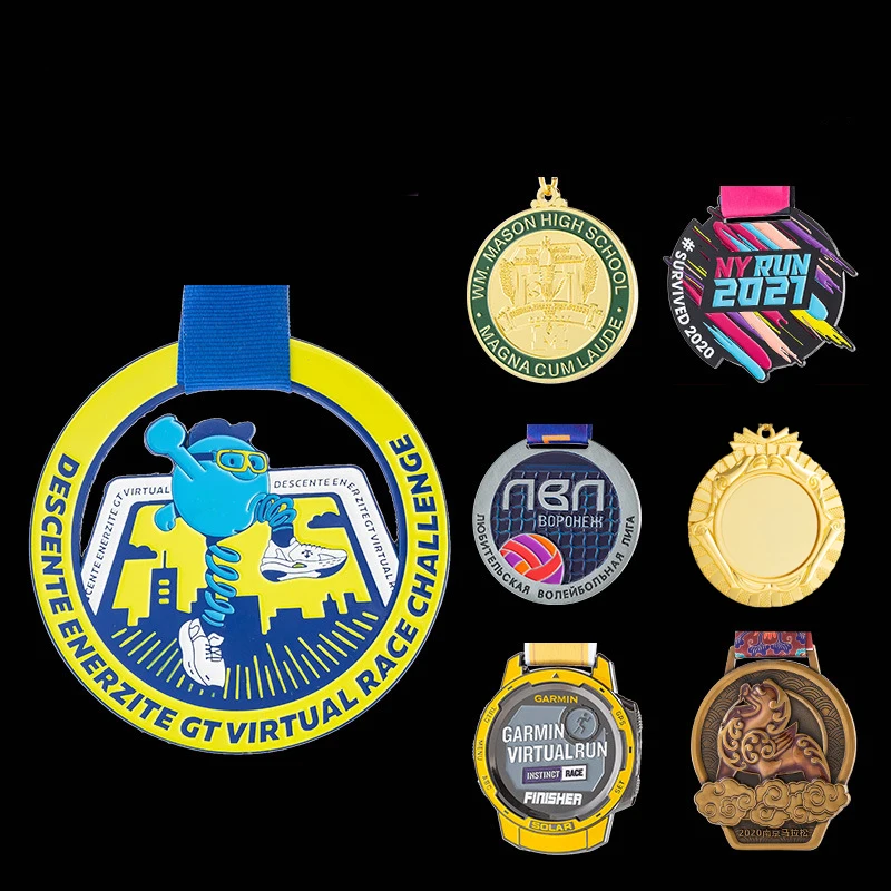 Design Your Own Star Shape Gold Award Souvenir Medal Religious Medals With Ribbon Sport Metal