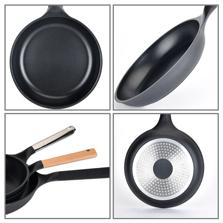 Aluminum Cookware Nonstick Coating 20cm Frying Pans with Phenolic Resin Handle