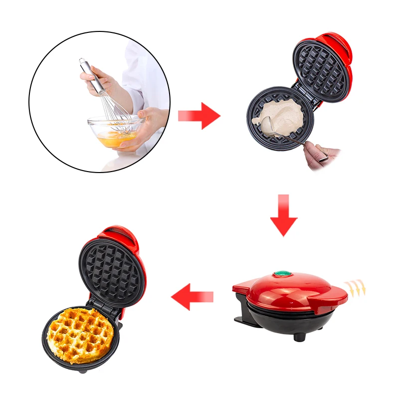 Mini electric Waffles Maker Bubble Egg Cake Oven Breakfast Waffle Machine Egg Cake Oven Pan Eggette Machine Mini Waffle Pot