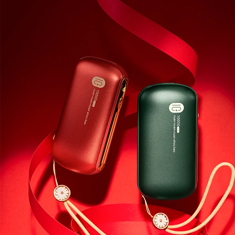 Electric Body Hand Warmer Rechargeable Pocket Hand Warmer Mobile Power Bank Portable Mini Warm Hands Power Bank