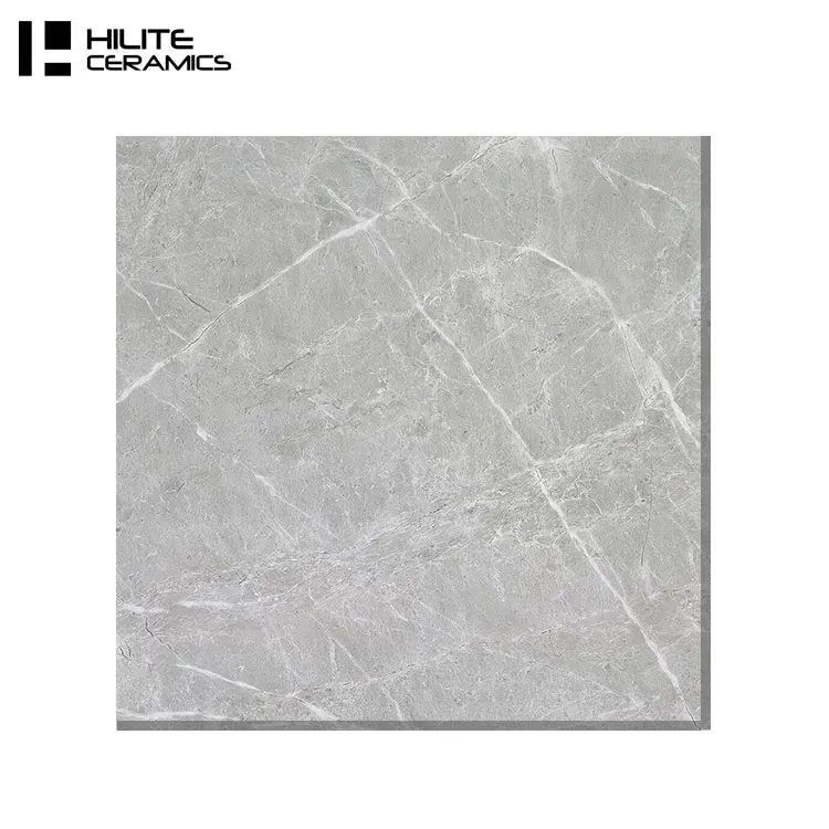 Hilite high density light gray crystal porcelain floor tiles 80X 80  for sitting room