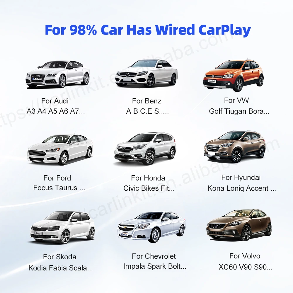 Smartbox Video Netflix Interface Google Map Bluetooth Wireless Carplay Android Auto Car Play Player New Carlinkit 5.0