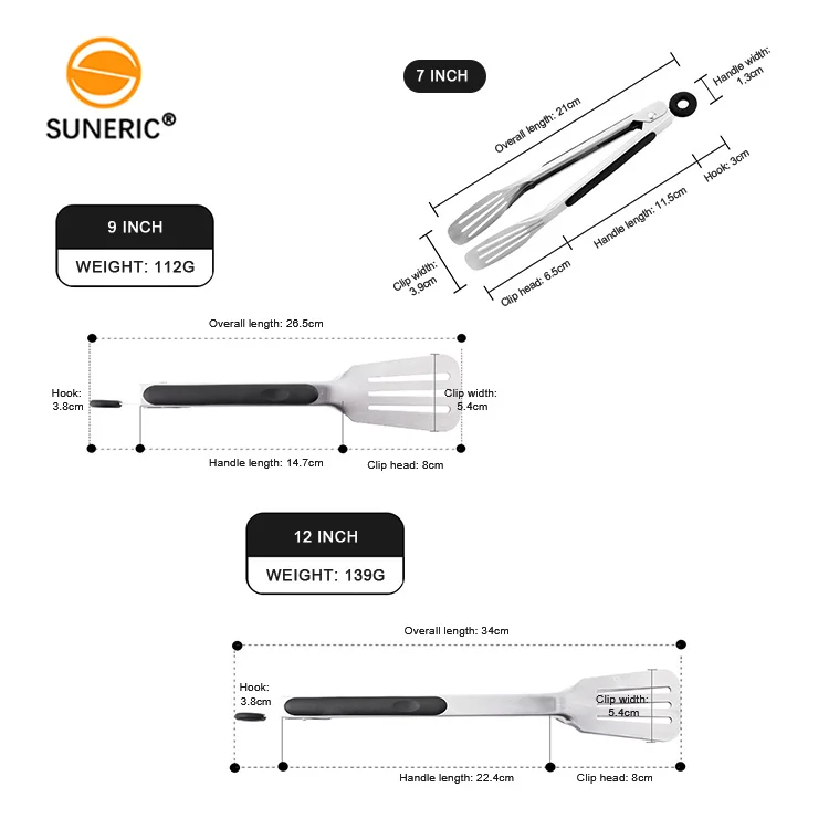 Grill Extra Long Handle 9 12 Inch Bbq 2 Function Kitchen Scissor Stainless Steel Barbecue Food Tongs Of Rotating