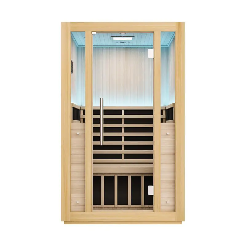 Luxury Customized modern wood  infrared indoor sauna room sauna household spa far infrared sauna house  for 2 -3 people