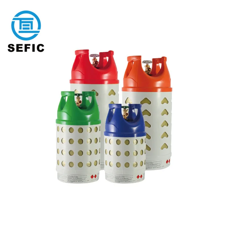 12kg Full-wrpped Fiberglass Gas Cylinder Composite LPG Gas Cylinder Gas Tank Filling Propane